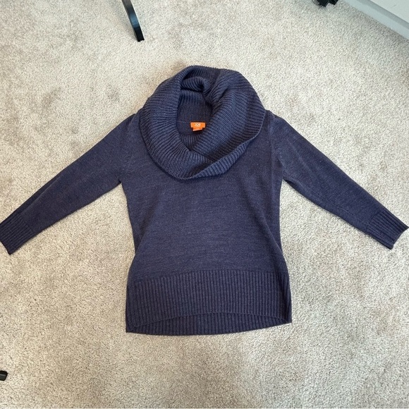JOE Fresh purple chunky knit cowl neck sweater Sz S - Picture 3 of 7